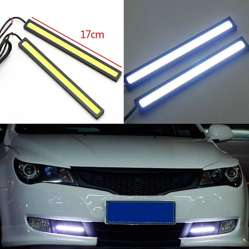

10pcs 12V LED Strip Running Light COB Car Universal Type Modified 17CM Ultra-thin Super Bright Waterproof High-power