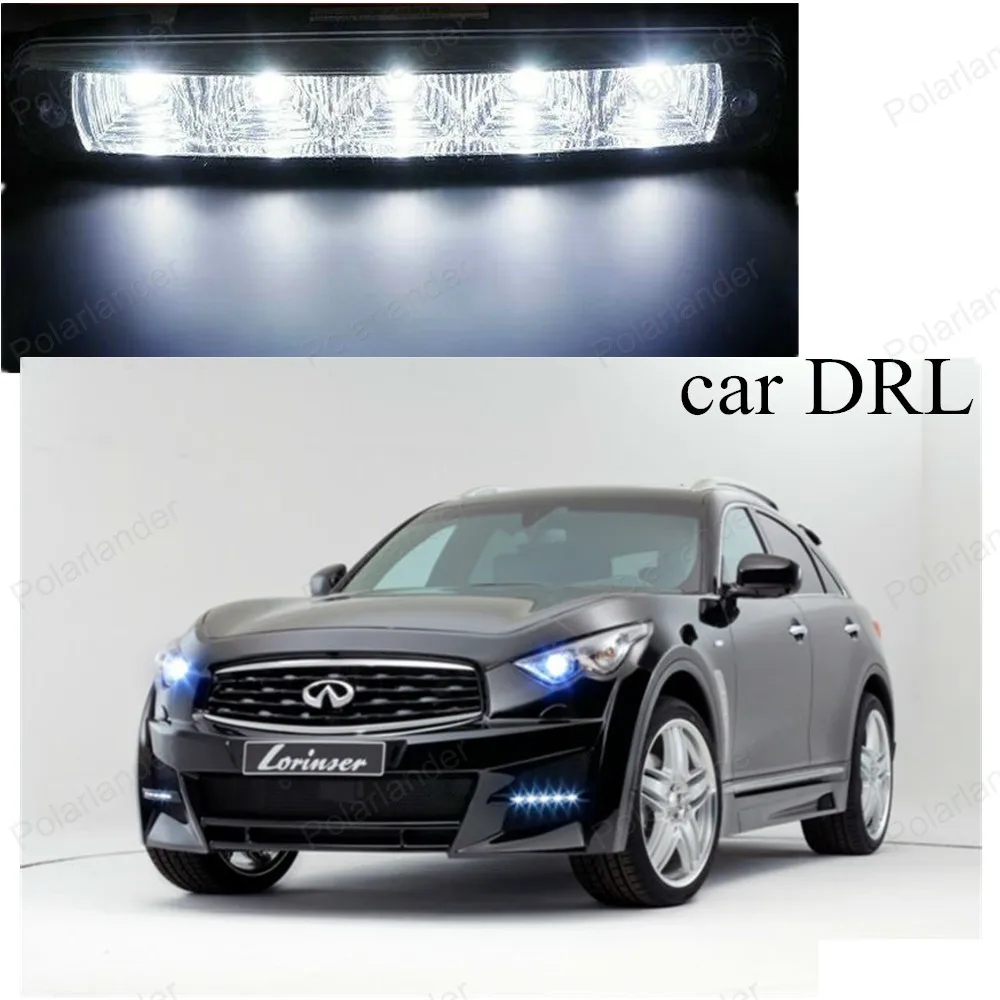 

HOT!! 2pieces(1pairs) LED Waterproof White light 12V 5LEDs high power AUTO Running Light Free Shipping