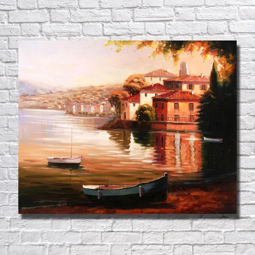Nature scenery canvas art paintings hand drawing nice design beautiful oil painting on for home decor | Дом и сад