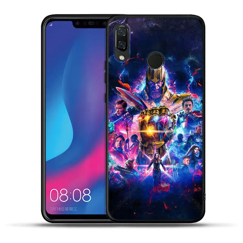 Чехол Marvel Мстители Герои милый Грут для Huawei Honor 20 Pro 10 9 9i 8 Lite 8X 8C 7A 7X V20 View 20 черный ТПУ чехол Etui - Цвет: H1214