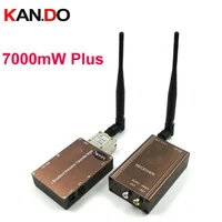 7W + передача изображения беспроводной приемопередатчик 1,3G Видео Аудио передатчик приемник 1300mhz FPV передатчик 1,3G беспилотный передатчик - изображение