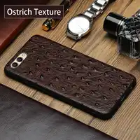 wangcangli Genuine Leather Phone Case For HUAWEI Honor V9 Ostrich Texture Back Cover For Huawei Mate 9 10 Pro P10 P20 Plus Cases