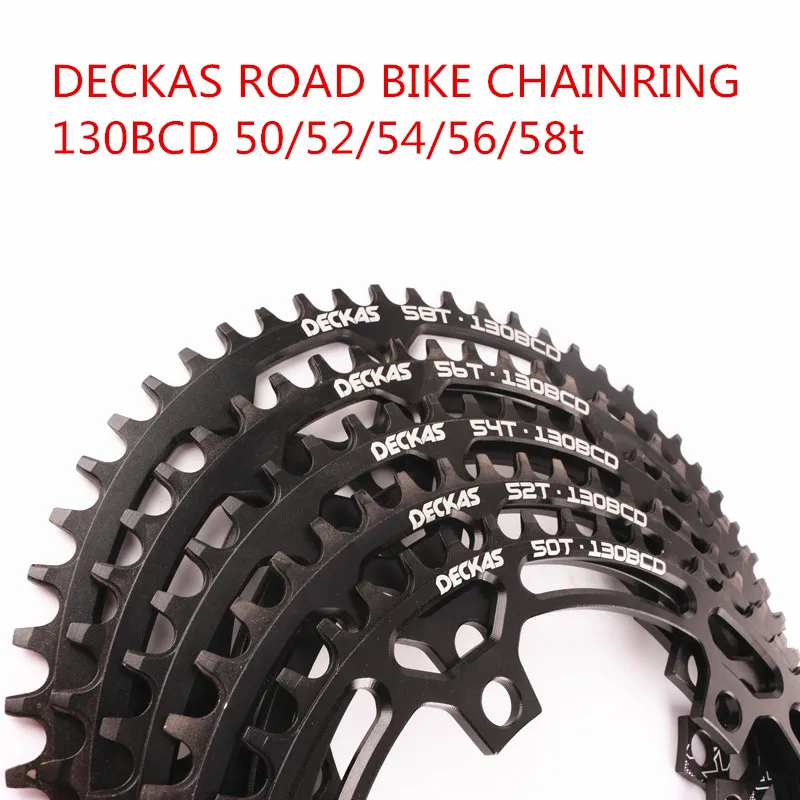 Deckas дорожный складной велосипед 130bcd chainring для 9 10 11 скорость кривошипа 50t 52t 54t 56t 58t|Шатун и передняя звездочка