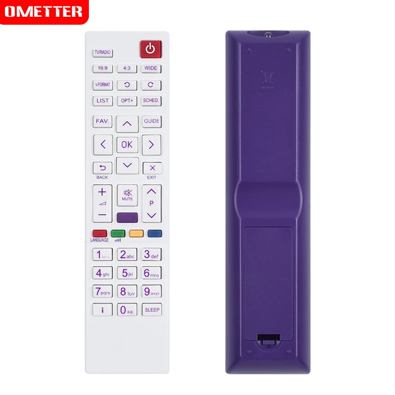 

For Bein Sports Receiver TV Remote Control White/Purple