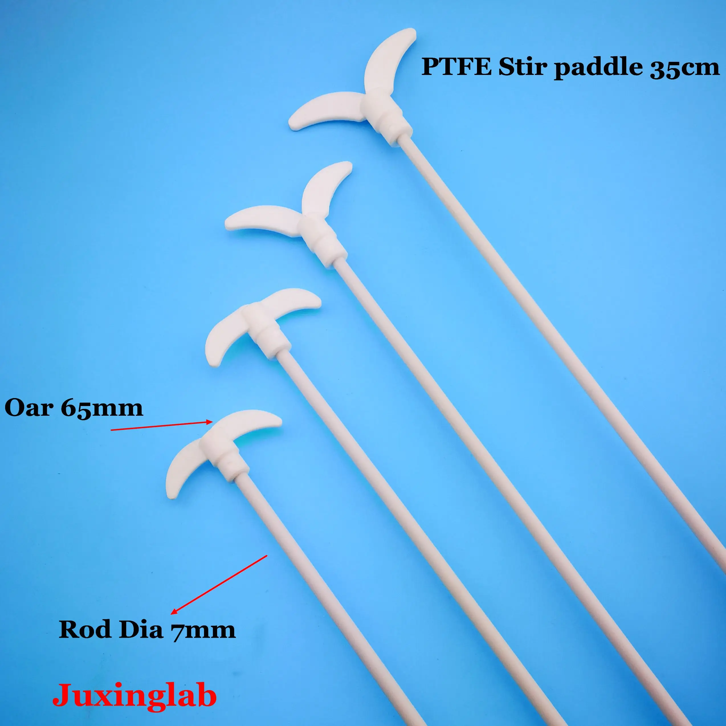 laboratory PTFE 35cm stir paddle Teflon stirrer stainless steel core