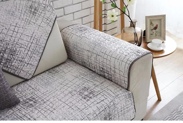 TUEDIO Хлопковый чехол для дивана, полотенце, Современный короткий кофейный граффити, нескользящий чехол для дивана, чехол для дивана, для гостиной, 1 шт