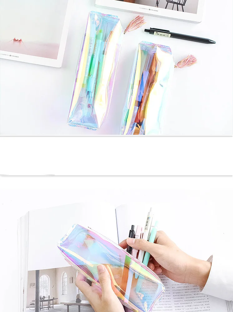 Kawaii Transparent Pencil Case