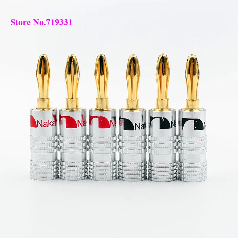 

Nakamichi Speaker Banana Plug Audio Jack Connector 24K Gold Plated
