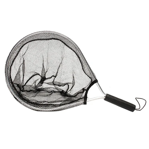 

Aluminium Landing Nets Fly Fishing Fish Saver Nylon Knotless Mesh Trout Hand Net