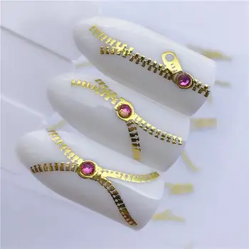 

FWC Holographic Gold 3D Nail Sticker Coconut Tree Leaf Holo Laser Adhesive Decal Sticker Manicure Nail Art Decoration 1 Sheet