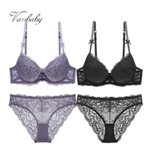 Varsbaby кружево пуш-ап для женщин интимный ABC большой размер вышивка 2 бюстгальтера наборы/партия