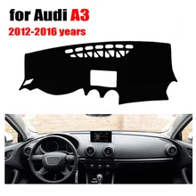 Car dashboard cover mat for Audi new A3 2012-2016 years Left hand drive dashmat pad dash covers auto dashboard accessories