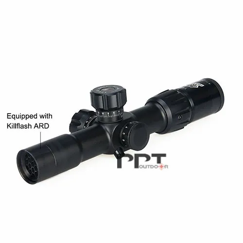 Canis Latrans 1-4x24 IRF Rifle Scope с подсветкой красный или зеленый Mil-dot для наружного спортивного использования PP1-0278