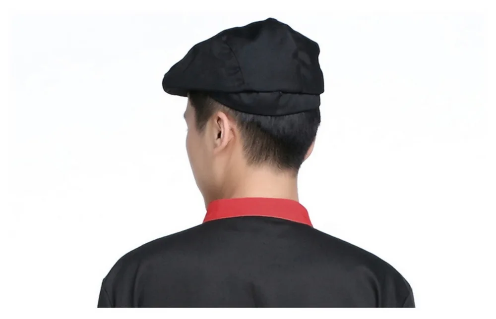 Еда Услуги Chef Hat hotel Форма Ресторан шляпа форма для шеф-повара рабочая одежда шляпа аксессуары в полоску повар шляпу высокого качества