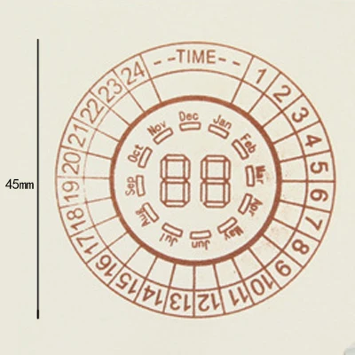 Время и дата светочувствительное уплотнение DIY Деревянные и резиновые штампы для скрапбукинга канцелярские товары Скрапбукинг Стандартный штамп - Цвет: 01 Time