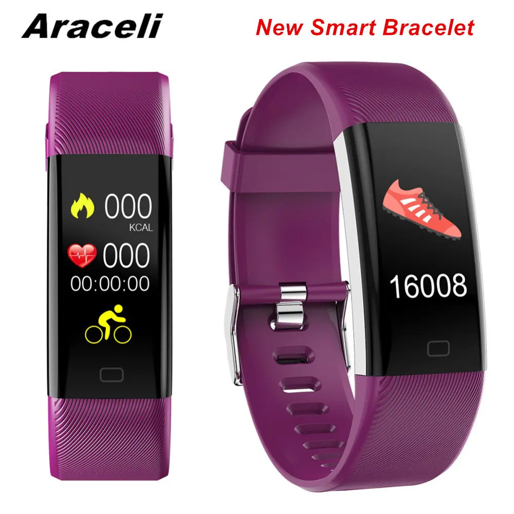 

GPS Smart Bracelet Bluetooth Color Screen Sports Heart Rate Blood Pressure Sleep Monitor SmartBracelet Smart Bracelet Id115