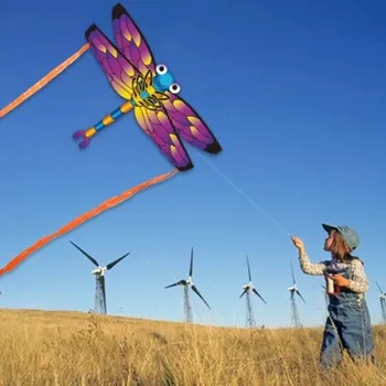 

New Arrival Kids dragonfly Kite Creative Animal Kites Cute bee butterfly Kite Easy to Fly Outdoor Sport Toy Kites Children Gift