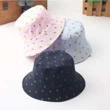 Модная Двусторонняя панамка с ананасом в стиле хип-хоп, женские уличные весенне-летние шляпы для рыбалки с принтом, женские пляжные шляпы для рыбалки