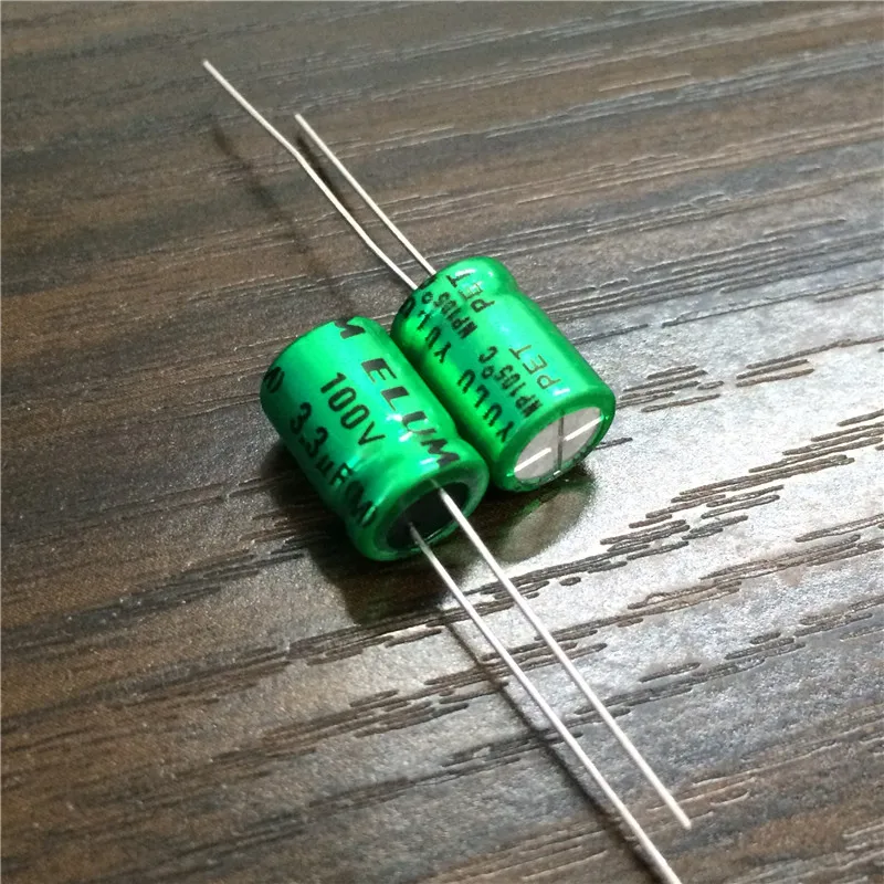 50 шт. 3 мкФ 100V ELUM NP 8x11 5 мм 100V3.3uF биполярный алюминиевый электролитический