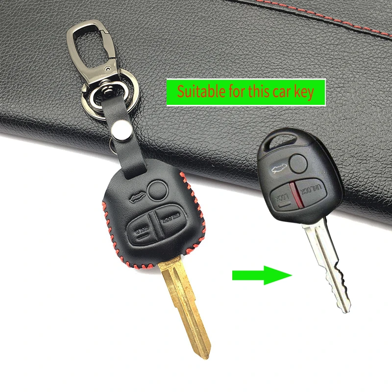 For Mitsubishi Outlander Pajero Lancer Ex Mitsubishi Asx Popular Fashion Men Leather Key Chain Car Cover