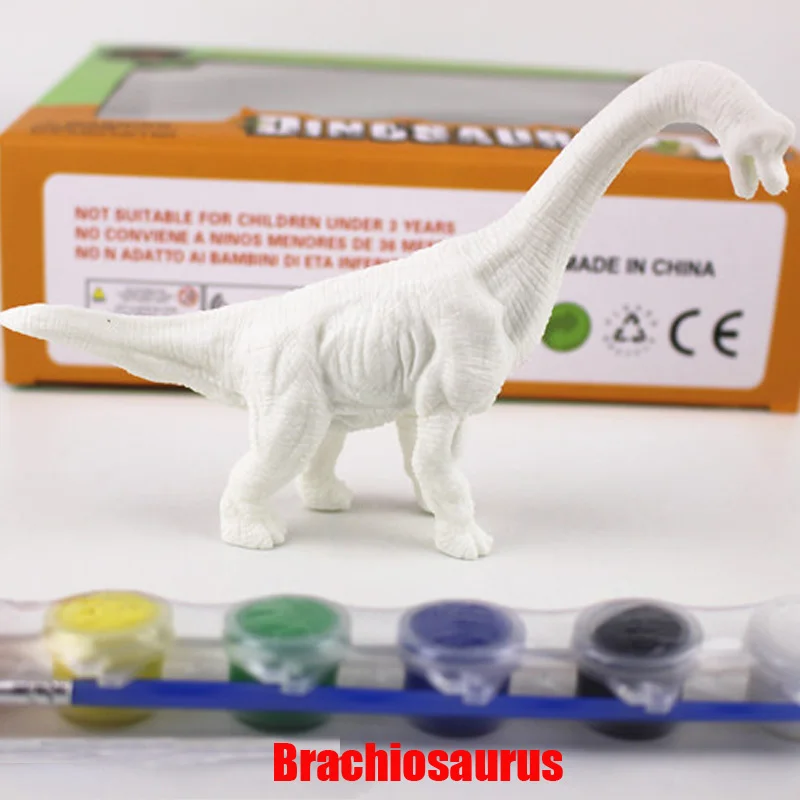 Brachiosaurus 1 шт. рисунок «сделай сам» картина модель динозавра окраска Рисование граффити Монтессори преимущества детские игрушки для детей день рождения - Цвет: Brachiosaurus