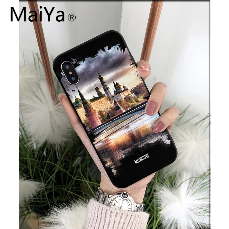 MaiYaCa City London, Нью-Йорк, Париж, Дубай, Москва, высокое качество, чехол для телефона, для iPhone 8, 7, 6, 6S Plus, 5, 5S, SE, XR, X, XS MAX, чехол