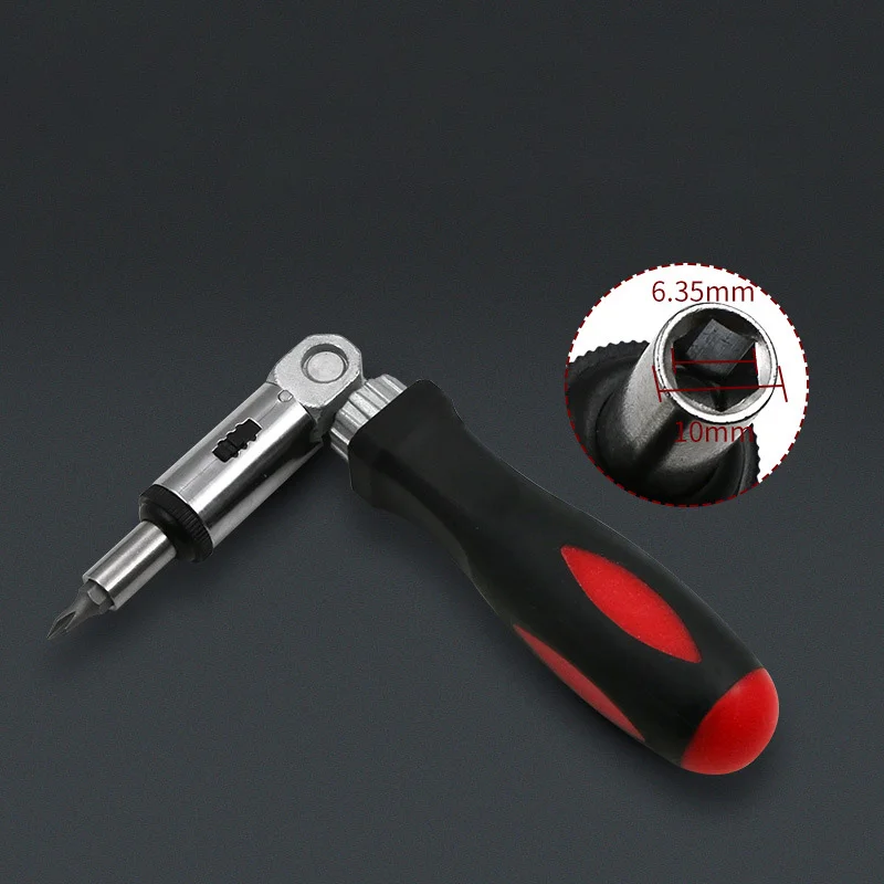 Portable 1/4 Inch Hex Left/ Right 180 Degree Rotating Carbon Steel Ratchet Wrench Screwdriver Handle Drive Tackle Tool | Инструменты