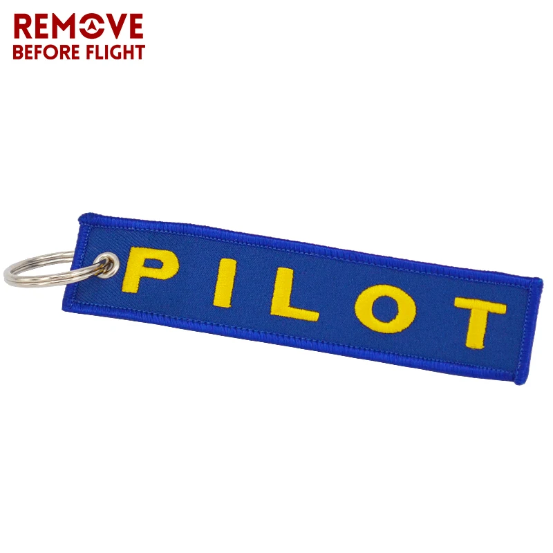 Remove Before Flight Pilot Key Chain OEM Key Chains Jewelry Embroidery Safety Tag Aviation Gifts Special Blue Pilot Luggage Tags6