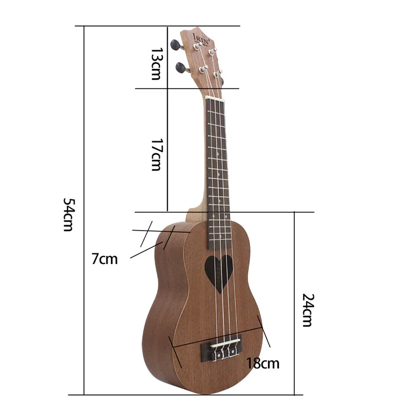 Best Deal 21 Inch 4 Strings Four Strings 15 Fret Ukulele Soprano
