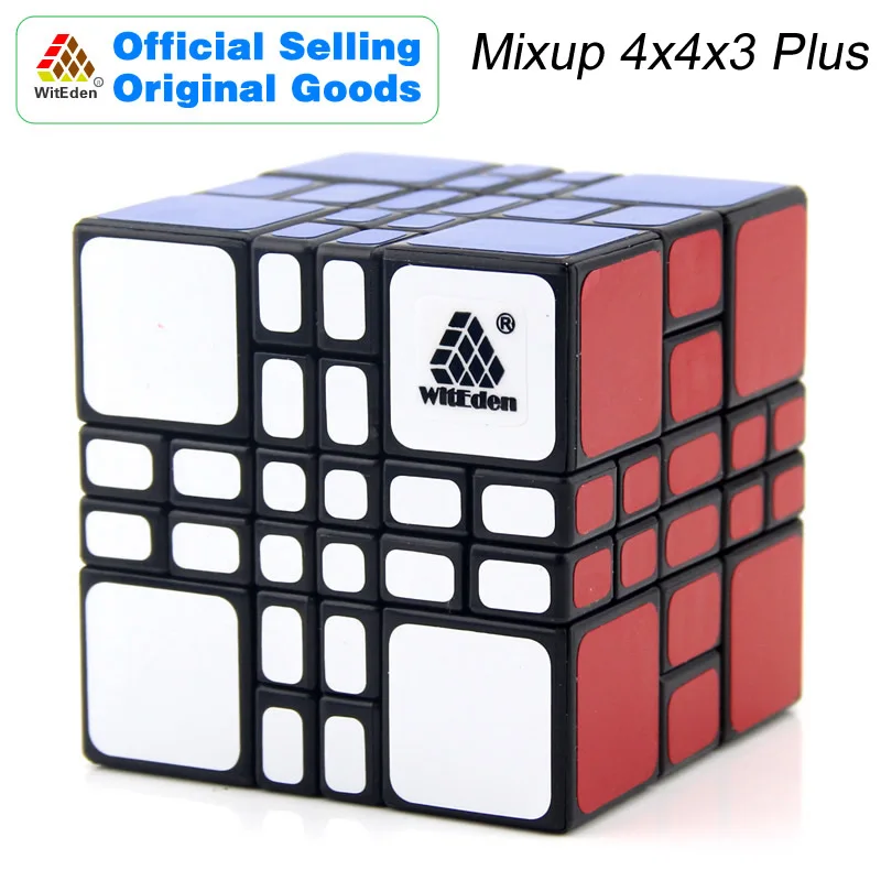 

WitEden Mixup 4x4x3 Plus Magic Cube 443 Cubo Magico Professional Neo Speed Cube Puzzle Antistress Fidget Toys For Children
