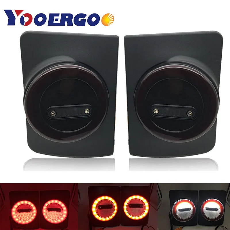

1 Set 2018 New Model Rear Lamp 12V Led Tail Light with Running Brake and Reverse Function Taillight for Jeep Wrangler JK 2007-16