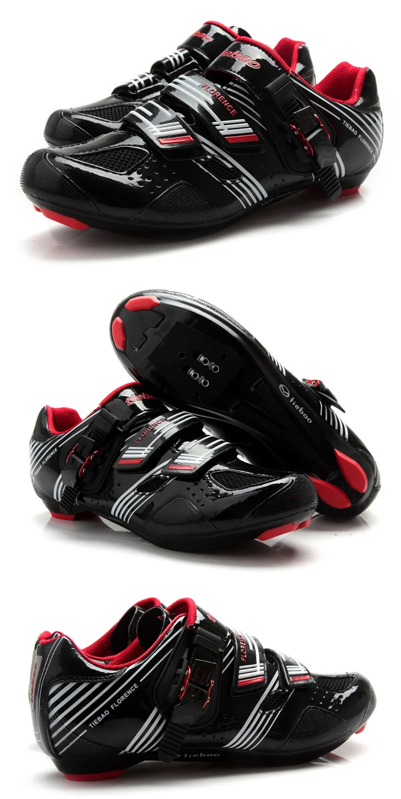 Tiebao pro cycling shoes road men women self-locking SPD-SL pedals breathable superstar zapatillas deportivas hombre bike shoes