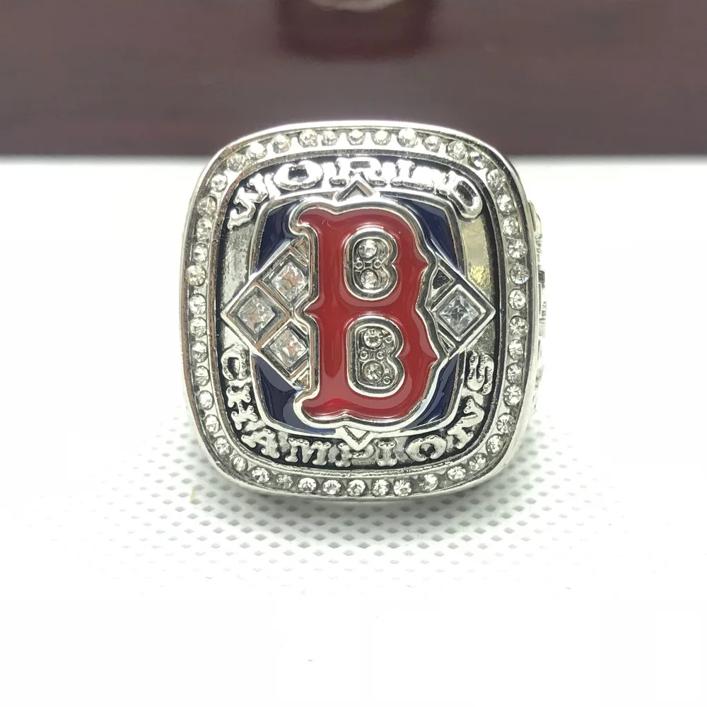

Fashion Wholesale Sport Ring 2004 Boston Red Sox World Series Championship Ring For Men Big Ring Size 11