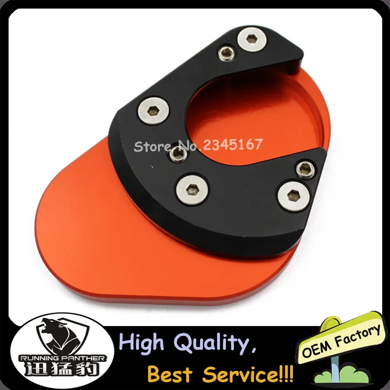 CNC Kickstand Сторона Стенд расширение Pad пластины для KTM DUKE RC 125 200 390 эндуро супермото SM SMC Приключения 690 950 990