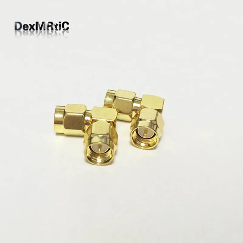 

1PC SMA Male Plug switch Male RF Coax Adapter convertor Right Angle Goldplated NEW wholesale