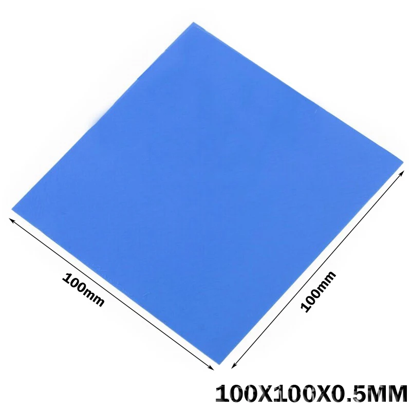 

Термопрокладка Gdstime Bule, 100 мм, 0,5*100*100 мм, силиконовая, 0,5 шт.