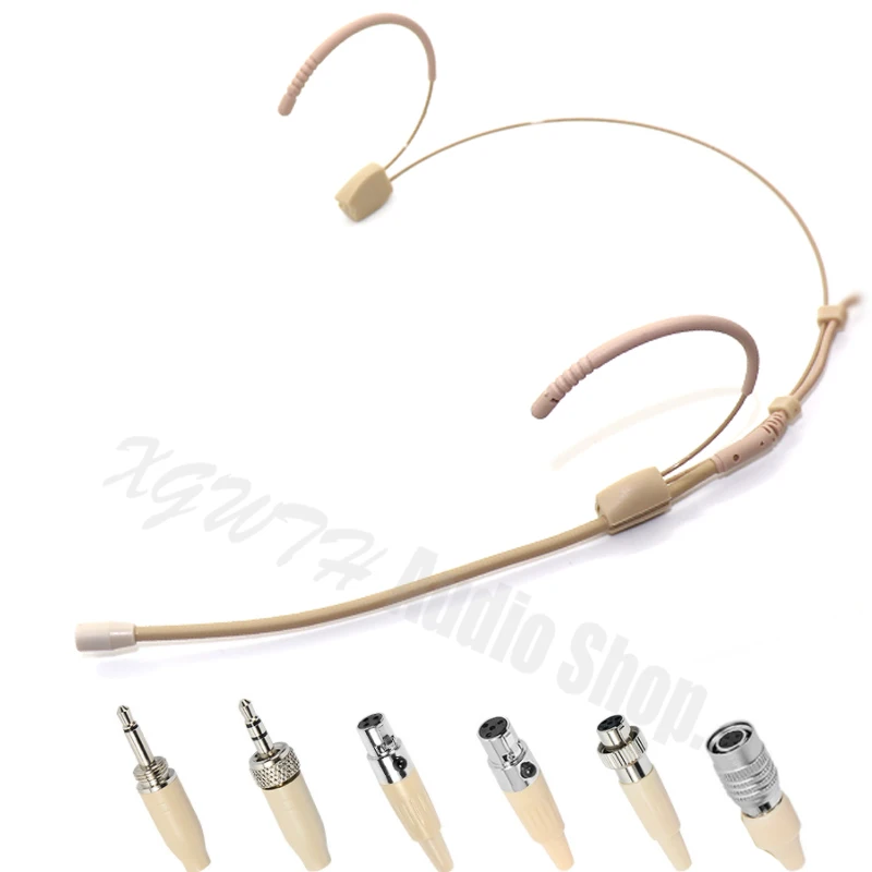 

Mini Head Wearing Wired Headset Microphone Condenser Mic for Shure Sennheiser Wireless Karaoke Mic Beltpack Transmitter System