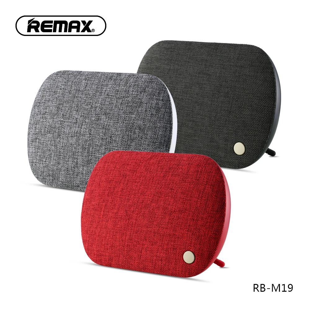 Remax RB M19 волоконный беспроводной Bluetooth Spekaer 4 2 Настольный тканевый HIFI bluetooth динамик