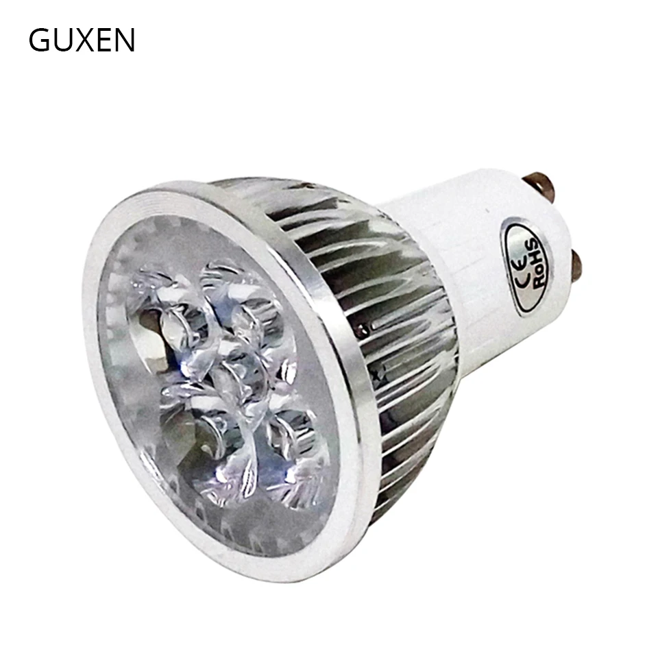 

GUXEN GU10 4X3W 12W Led bulb Dimmable/No-dimmable AC110V 220V lamp 60 beam angle spotlight indoor lighting