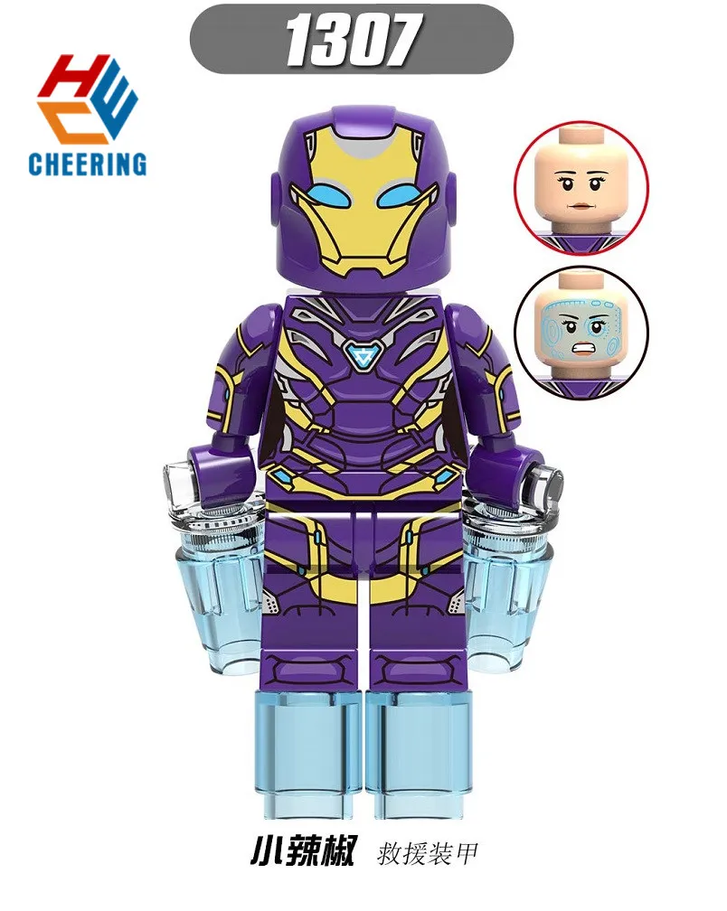 20 шт.,, строительные блочные фигурки, Endgame, Железный человек, Thanos Thor War, машина, Человек-паук, кирпич, экшн-игрушки для детей, X0263