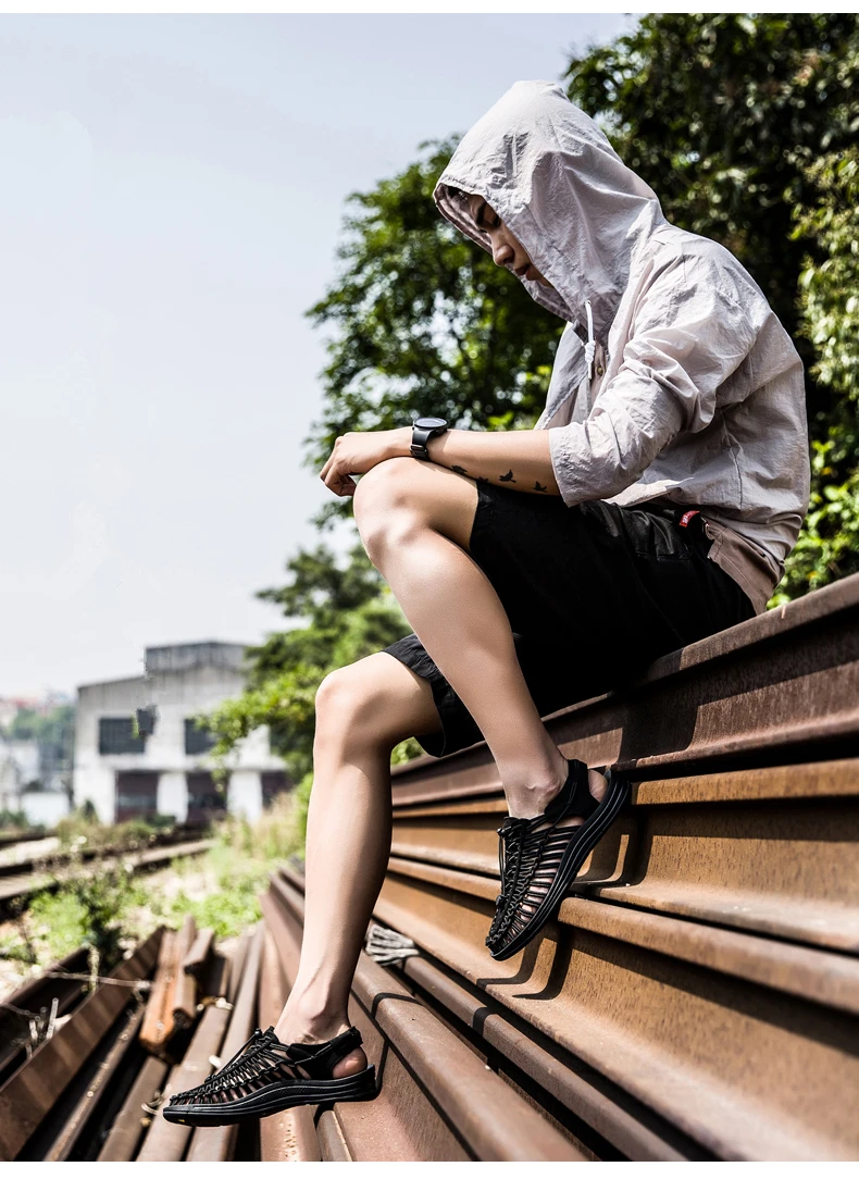 Brand Duty-Free Sandals Big Size37-45 Shoes Men Casual Band Rome Style High Top Summer Breathable Sandalias Mens Shoe (4)