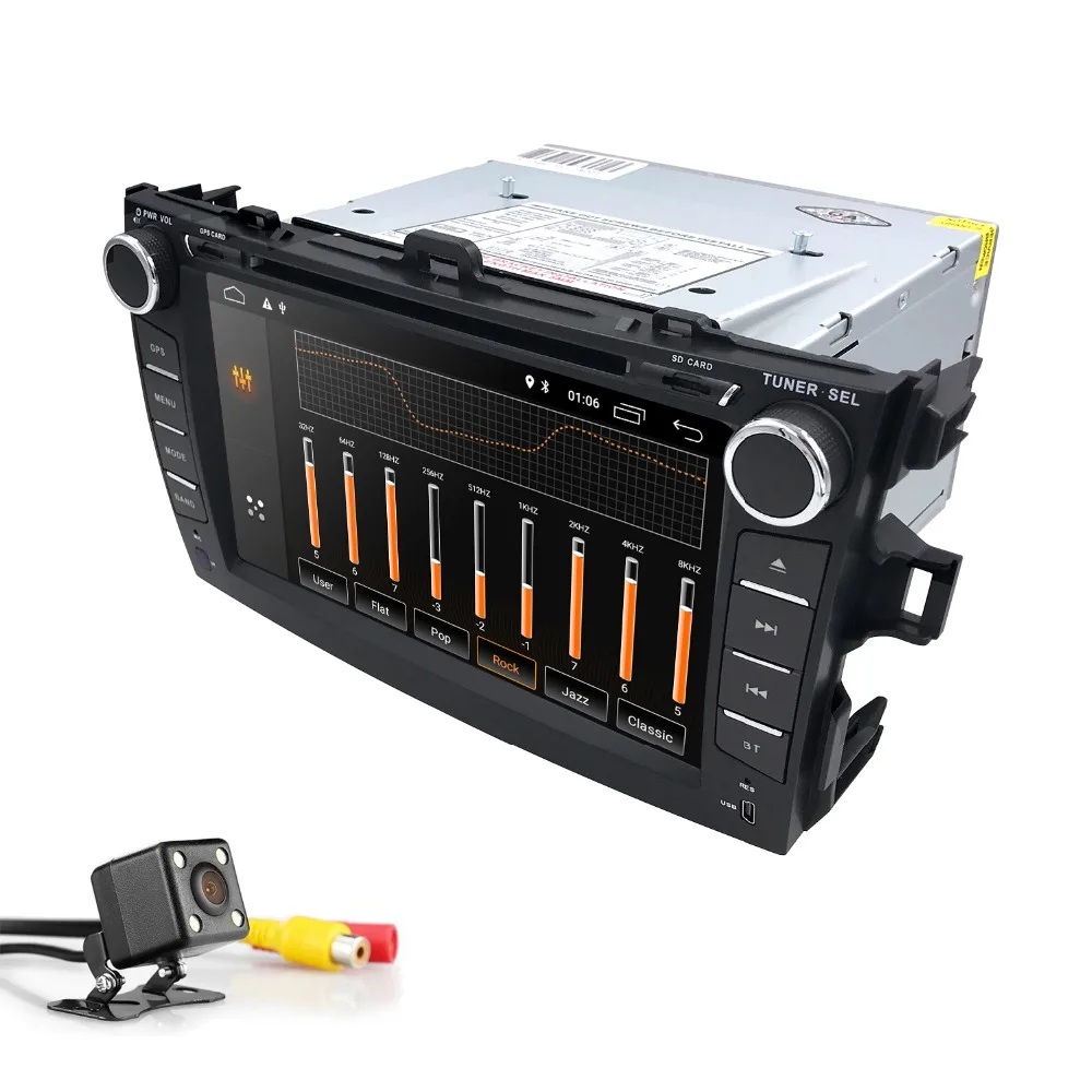 Clearance 8" 2Din Android 8.1 Car CD DVD Player  For Toyota Corolla 2007-2011 Stereo Radio GPS SatNavi Bluetooth WIFI DAB Headunit HD 5