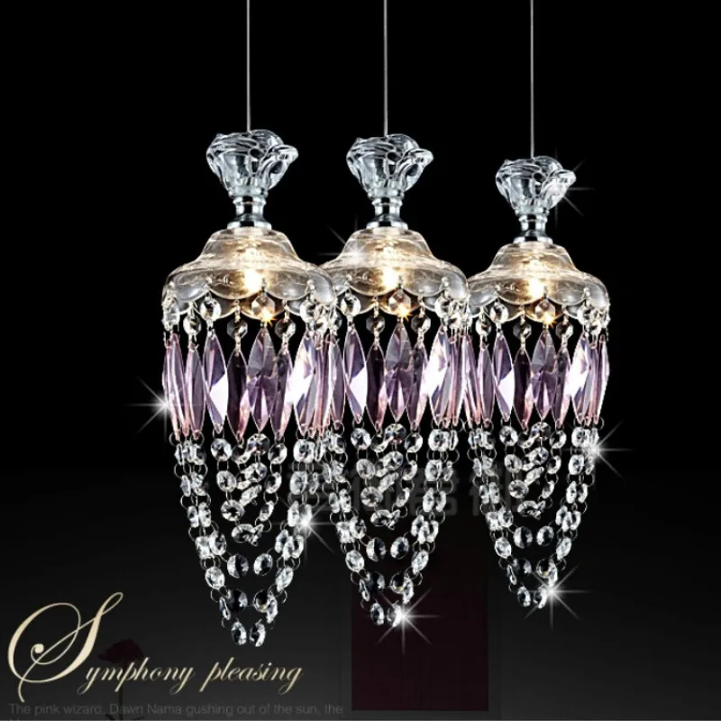 Kitchen Single Pendant Light Crystal Pendant Lamp For Dining Room Led