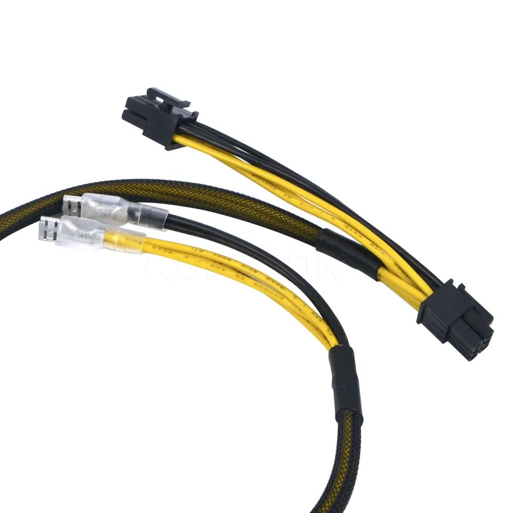 kebidumei 5pcs 6 pin PCI E Power PSU Cable Dual Power Supply ATX 18AWG