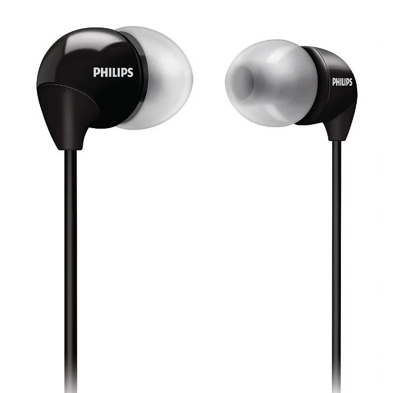 Philips SHE3590 профессиональные наушники-вкладыши с многоцветным выбором стерео Бас Наушники Проводная гарнитура для huawei xiaomi - Цвет: Черный