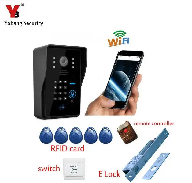 

Yobang Security-Wifi Video Door Phone Doorbell Wireless Intercom Wifi Doorbell Support PIR With CE And ROHS Certificate