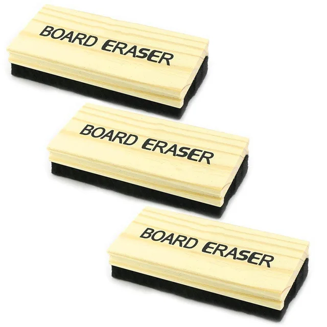 3 Pack Blackboard Eraser Cleaner Wool Felt Chalkboard Eraser Dustless