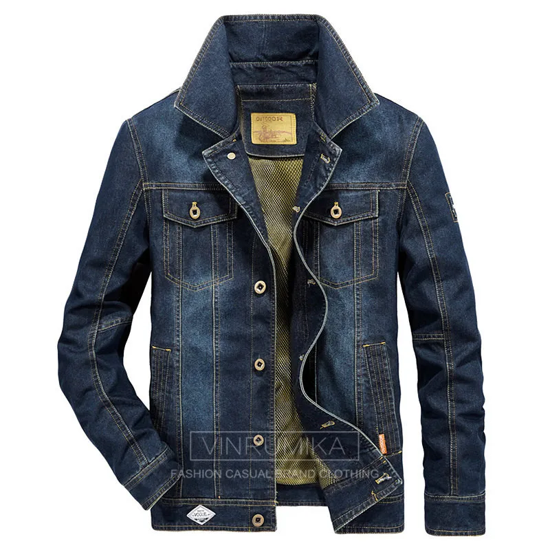 Большие размеры, M-6XL,, Зимняя Мужская Флисовая теплая ковбойская куртка, пальто, Мужская Весенняя Осенняя модная повседневная брендовая джинсовая синяя куртка, пальто