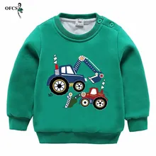 Модная футболка для мальчиков одежда для малышей детский зимний теплый свитер флисовые топы, Детский свитер весенняя одежда с капюшоном для детей от 2 до 8 лет