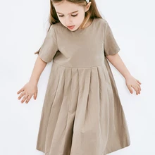 Minibalabala/платье для девочек; Новинка г.; Летние Стильные платья для детей; платье с короткими рукавами для родителей и детей; мягкое и дышащее